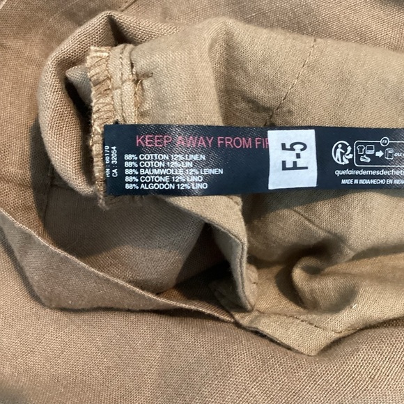 Free People Leyla Button Front Long Sleeve Romper XS Otter Brown - Picture 7 of 7